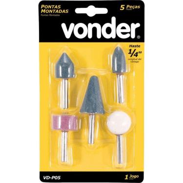 Imagem de Jogo de Pontas Montadas Com 05 Peças VDP5 - 12.50.000.005 - VONDER