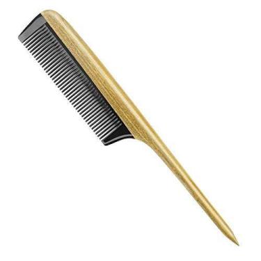 Imagem de Pente de cabelo Onedor, chifre de búfalo de sândalo verde 100% natural