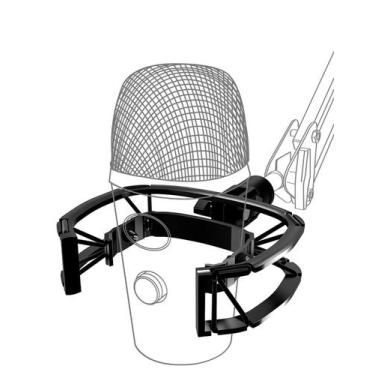 Imagem de Microfone Shock Mount + Pop Filter Etour personalizado para Blue Yeti 
