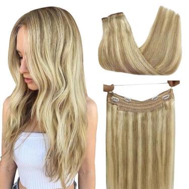 Imagem de Extensões de cabelo em arame GOO GOO Human Hair 16/22 Light Blonde