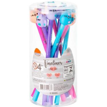 Imagem de Caneta com Ponta Porosa Fineliner 0.4MM CAT 3 Cores - BRW