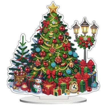 Imagem de Kit de artesanato artístico JJFox DIY Árvore de Natal de dupla face