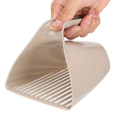 Imagem de Caixa de areia para gatos autolimpante, cabo de limpeza e cuidados para gatos (marrom claro)