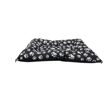 Imagem de Colchonete Pet Macio Para Cachorro P-XG Caminha Cama Alta Durabilidade Lavável com Zíper Confortável (Preto, P - 52x42 cm)
