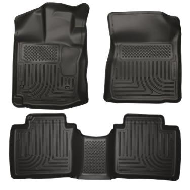Imagem de Husky Liners Serve para Toyota Venza Weatherbeater 2012-14 tapetes dianteiros e 2º assento, 99541, preto