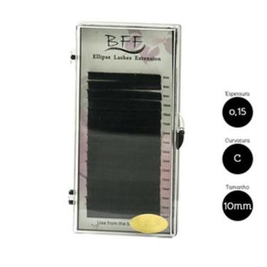 Imagem de Cílios para Alongamento BFF Ellipse 0.15 C 10mm - Fios Sintéticos