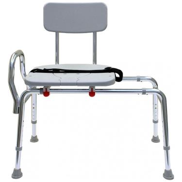 Imagem de Cadeira de Banho Móvel para Idosos e Adultos, até 150 Quilos, EAGLE HEALTH SUPPLIES, Cinza