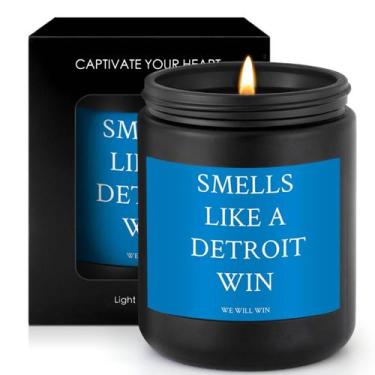 Imagem de Vela perfumada OICEME cheira a uma vitória de futebol em Detroit