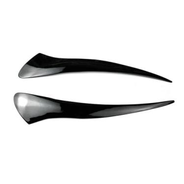 Imagem de GRJQRKHZ Sobrancelha de luz de carro para B&MW Série 5 GT528 GT535 2010-2017 Farol de carro Sobrancelha Pálpebra Guarnição da Lâmpada Frontal Adesivo de Sobrancelha