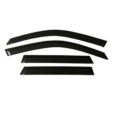 Imagem de GRJQRKHZ Defletor de janela lateral de carro para R&enault Laguna Hatchback 2001-2007 Weathershied viseira de porta vento sol proteção chuva janela lateral defletores de vento