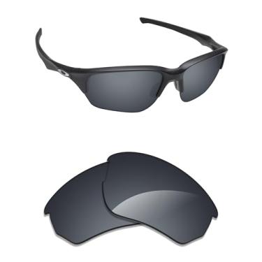 Imagem de Alphax Lentes de reposição polarizadas espelhadas Elite cromadas pretas para óculos de sol Oakley Flak Beta OO9363