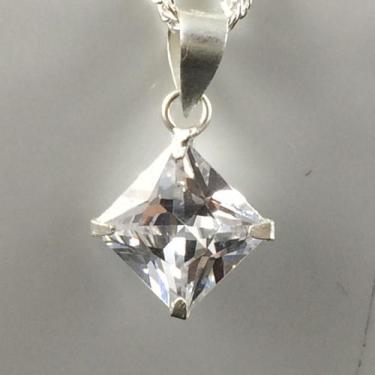 Imagem de Colar Pingente Ponto Luz Prata Maciça 925 Singapura 45 Cm - Lojas La&N