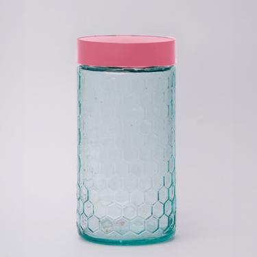 Imagem de POTE DE VIDRO COLMÉIA COM TAMPA ROSCA COLOR 1,6L VIVA VIDROS