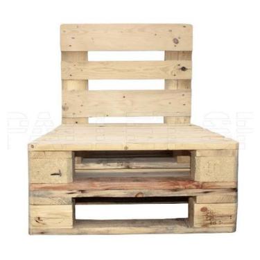 Imagem de Sofá de Pallet Individual 60x80 cm - Móvel Sustentável - PALLET SP