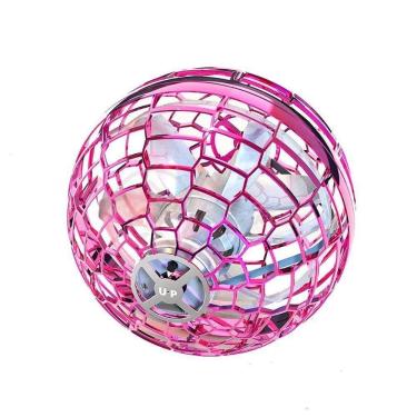 Imagem de Bola Spinner Voadora Led Divertido Colorido Rgb - Rosa