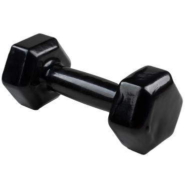 Imagem de PAR DE HALTER DUMBELL SEXTAVADO REVESTIDO ULTRA 10 KG PRETO