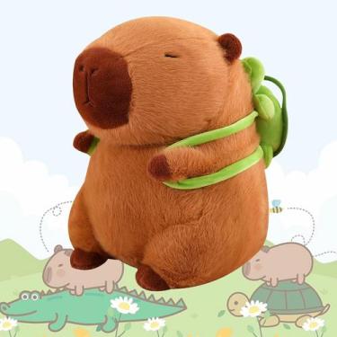 Imagem de Brinquedo de pelúcia Capivara de 25 cm, supermacio para crianças - Mar