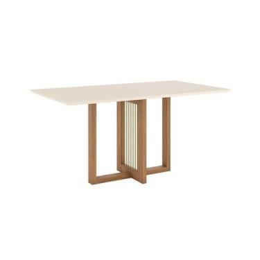 Imagem de Mesa Jantar Natalí 1600mm Nature/Off White - Henn
