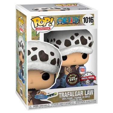 Imagem de Funko Pop One Piece Trafalgar D. Water Law w/ Heart Chase Figure (AAA Anime Exclusive)
