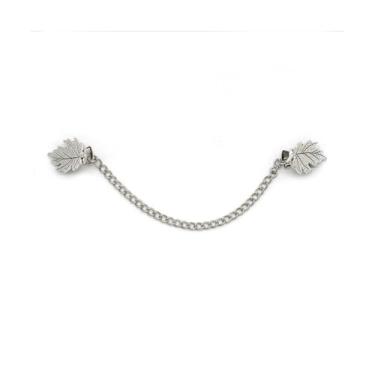 Imagem de Broche de folha e floral, broche de lapela de metal para mulheres, design de folha floral estilo vintage para blazer jaqueta decoração de chapéu, Medium, Liga de aço, Sem Pedra Preciosa