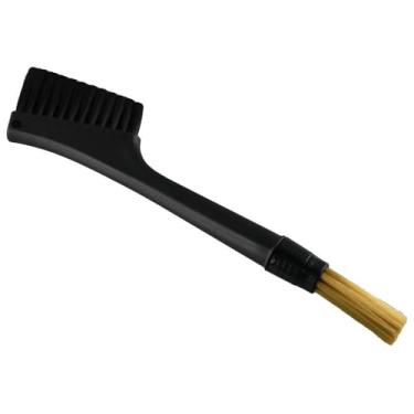 Imagem de Escova de café expresso com duas cabeças de dupla finalidade PP + PET Grão de grãos de café Escova de limpeza de máquina de café para mesa