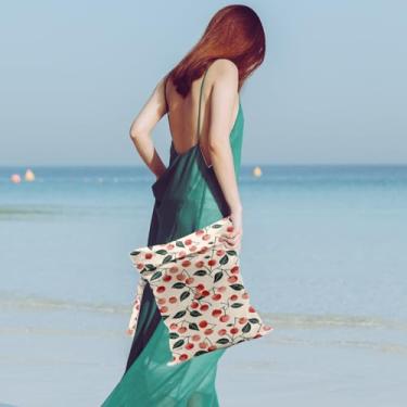 Imagem de Bolsa impermeável e úmida para roupas de banho, viagens, cosméticos, roupas sujas para piscina, ioga, academia, artigos de higiene, carrinho de bebê, bolsas de praia de viagem reutilizáveis (decoração