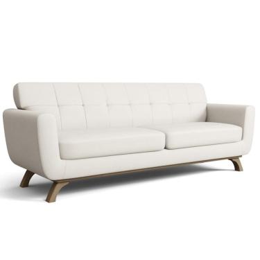 Imagem de Sofá 3 Lugares Sala De Estar Miami 230 Cm Linho Cru A-430