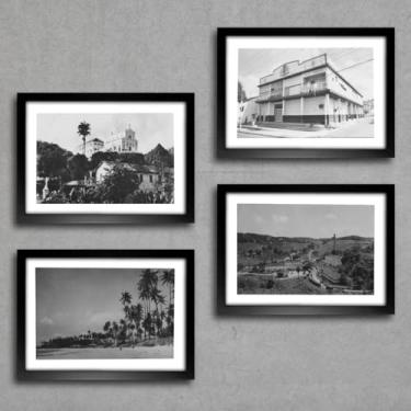 Imagem de Kit 4 Quadros Jaboatão Dos Guararapes Retrô Pernambuco Decoração Foto Antiga