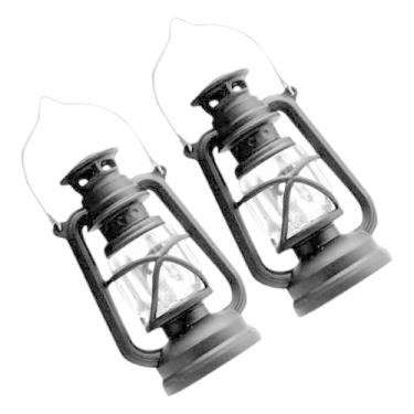 Imagem de Milisten 2 Peças de Lanternas de Óleo Retrô Em Miniatura para Casa de Bonecas, Mini Lâmpadas de Querosene para Decoração de Cenas de Casa de Bonecas E Micro Ornamentos de Paisagem