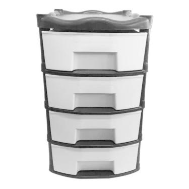 Imagem de Gaveteiro Plastico 4 Gavetas Organizador A38