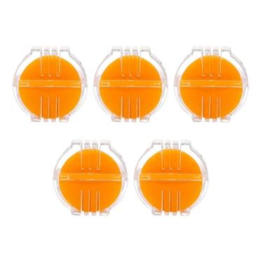 Imagem de RLECS 5 peças de cera de abelha costurada à mão com estojo de plástico cera amarela solúvel em água adequada para costura, bordado, joias, artesanato DIY