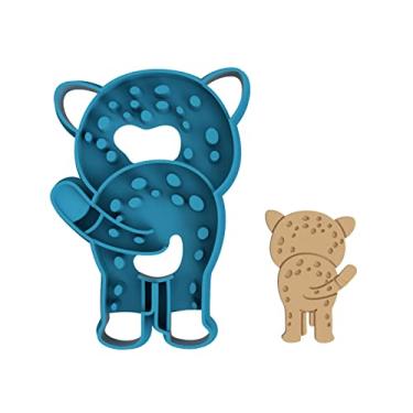 Imagem de Cheetah Butt - Gato grande - Lince - Cougar - Spots - Rápido - África - Felinar - Leopardo - Cortador de biscoito/biscoito de açúcar/fondant/argila (0173) (10 cm)