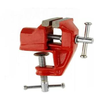 Imagem de Torno De Bancada Aço Base Fixa Mini Morsa 40Mm - Starfer