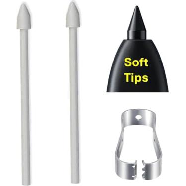Imagem de (2 pontas macias) OEM Tab S10 FE de substituição para Samsung Galaxy Tab S10 FE, S10 Lite, S10 Pen Tab S10 Lite Pontas de substituição para caneta S10 Pontas de caneta + pinças (2 peças de pontas