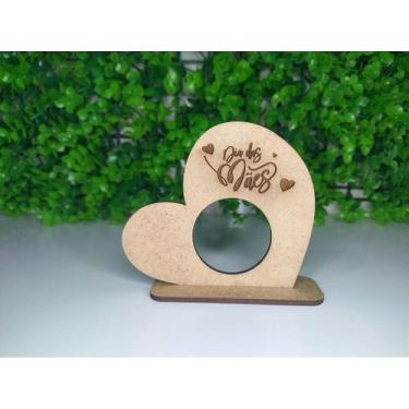 Imagem de Porta Bombom em Formato de Coração para o Dia das Mães - MDF - no-bran