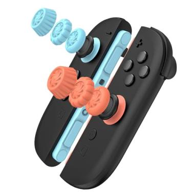 Imagem de Conjunto de alças de polegar para Nintendo Switch 2/Pro, tampas de controle Joycon antiderrapantes, design ergonômico, aderência aprimorada para jogos, tampas de aperto de polegar, 2 tampas de