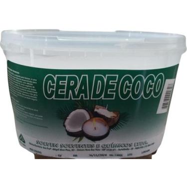 Imagem de Cera de Coco 100% Vegetal Solven Para Fabricação De Velas 1 kilo