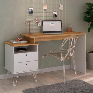 Imagem de Escrivaninha Plus 2 GV Olmo e Branca