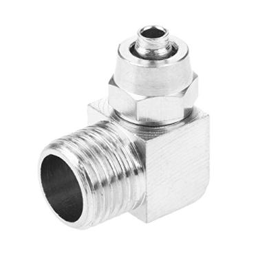 Imagem de 1/8"1/4" 3/8"1/2" thread o cotovelo pneumático encaixes rápidos conector de acoplador de acoplador de acoplador rápido Adaptador de conector 4mm-12mm YYDFPIIA (Color : PL6 02)