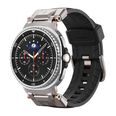 Imagem de Spigen Pulseira de metal durável DuraPro Armor projetada para Samsung Galaxy Watch 8 de 44/40 mm, 8 Classic 46 mm (2025) - preta