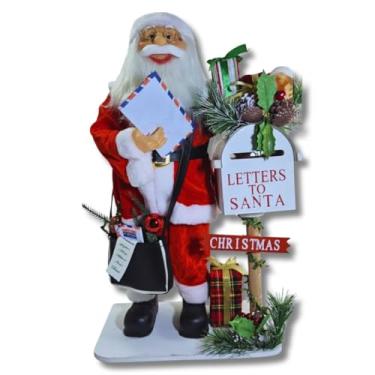 Imagem de Papai Noel Grande musical Vermelho Tradicional 68cm, Toca musica, Decoração Natalina de Luxo, Enfeite para Arvore de Natal e festas de final do Ano Premium