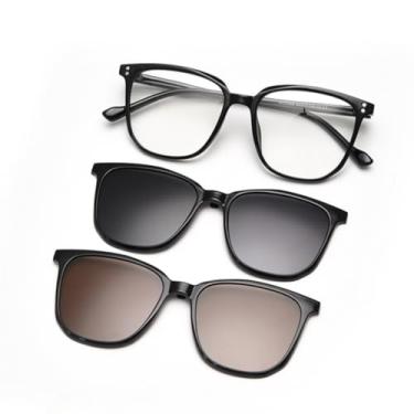 Imagem de VFDHN Óculos de Sol Polarizados Magnéticos para Mulheres TR90 UV400 Clip-on Fashion para Dirigir Masculino Feminino(1)