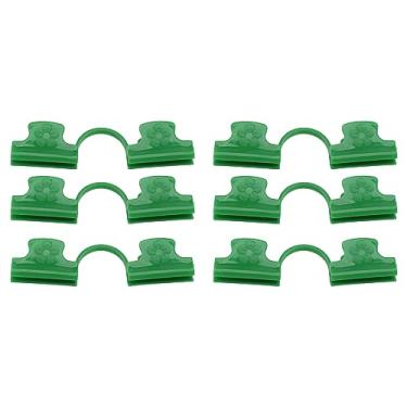 Imagem de Mingzhe Braçadeira de Estufa Antiderrapante de 50 Unidades, Clipe de Filme de Planta de Plástico PE de 2 Cabeças, Suporte de Tubo Ajustável para Horticultura, Clipe de Tubo de Estufa (11mm)