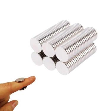 Imagem de Imã Neodímio N35 Redondo Disco Moeda 14X1,5Mm - 50 Und - Guode