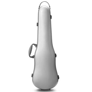 Imagem de Estojo De Violino De Fibra De Carbono Ultraleve Bolsa De Piano Portátil De Ombro Resistente À Pressão E À Prova De Choque Estojo para instrumento de violino(Silver)