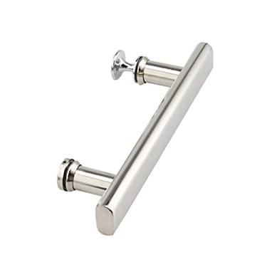 Imagem de Maçaneta de porta de vidro de aço inoxidável para substituição de maçaneta de vidro de chuveiro de liga de alumínio | Barra de toalha de banheiro (440 mm)
