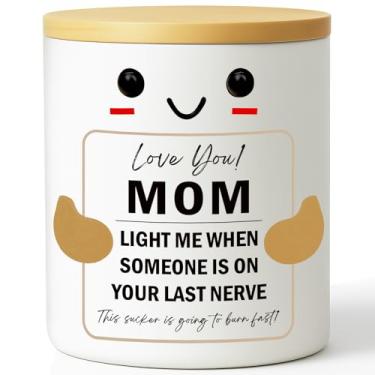 Imagem de Vela motivacional divertida para as mães – presente de aniversário de Natal e Ação de Graças para a mãe, suporte de movimento e alívio de estresse, presente de aniversário perfeito ou apenas porque