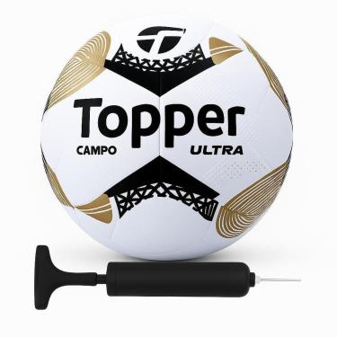 Imagem de Bola Futebol de Campo Topper Ultra e Bomba-Unissex