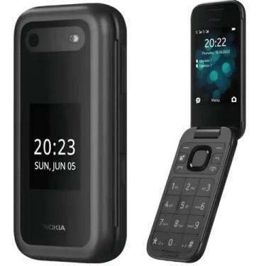 Imagem de Celular Nokia 2660 Flip 4G Dual Chip Tela Dupla Botões grandes preto