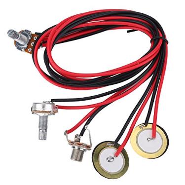 Imagem de Alomejor Captador de Controle de Tom de Volume, Jogadores de Instrumentos Musicais de Cordas de Ukulele de Guitarra Acústica